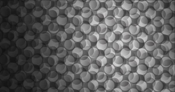 Vidéo fluide gris clair en boucle 4K avec bulles. — Video