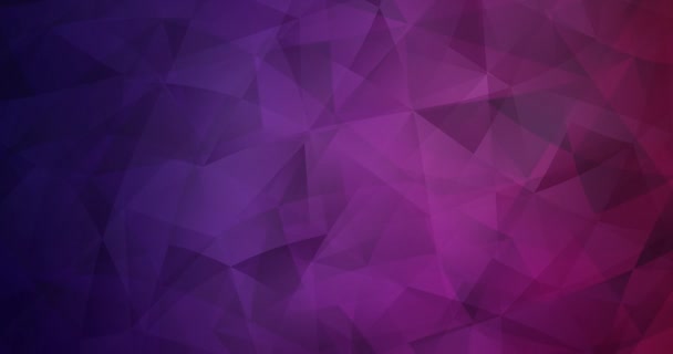 4K looping dark purple, pink polygonal abstract footage. — Vídeo de Stock