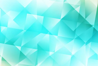 Açık yeşil vektör eğimli şablon. Çokgen tarzda tamamen yeni bir renk çizimi. Marka kitabınız için yeni şablon.