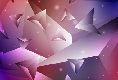 Koyu mavi, kırmızı vektör çokgen çizimi. Üçgenli modern soyut çizim. İşiniz için yepyeni bir tasarım..