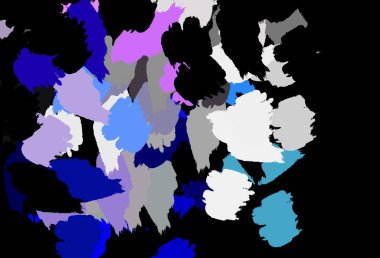 Koyu mavi, rastgele şekilli sarı vektör deseni. Soyut tarzda rengarenk gradyan şekilleri olan bir resim. İşiniz için en iyi akıllı tasarım.