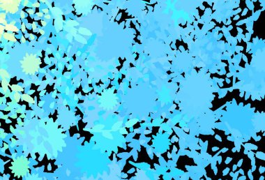 Koyu mavi, kaotik şekilli yeşil vektör şablonu. Soyut gradyan şekilli basit renkli çizimler. Bir cep telefonu için arka plan.