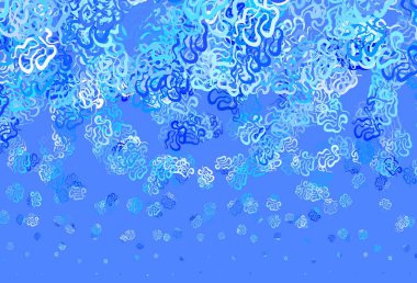 Rastgele biçimli açık mavi vektör deseni. Soyut gradyan şekilli basit renkli çizimler. Kartvizitiniz için modern tasarım.