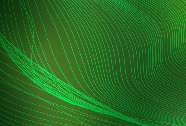 Koyu yeşil vektör arkaplanı bulanıklaştırdı. Görüntü stili ve gradyanı olan yeni renkli çizimler. İşiniz için yeni tasarım.