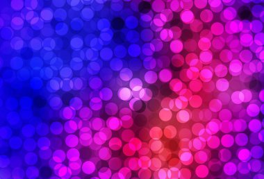 Koyu mavi, baloncuklu kırmızı vektör arka planı. Renkli su damlaları olan modern soyut çizimler. İş ilanınız için tasarım.