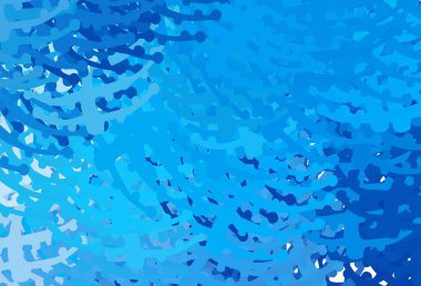 Rastgele biçimli açık mavi vektör deseni. Modern tarzda değişen renkli kaotik formlar. Bir cep telefonu için arka plan.