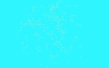 Açık mavi, yapay zeka ağlı sarı vektör deseni. Renkli yapay zeka yapısı, eğimli çizgiler ve noktalar. Zeka ve yenilik reklamları için şablon.