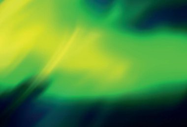 Koyu yeşil, sarı vektör soyut bulanık düzen. Renkli soyut çizimler ve gradyan. İşiniz için yepyeni bir tasarım..