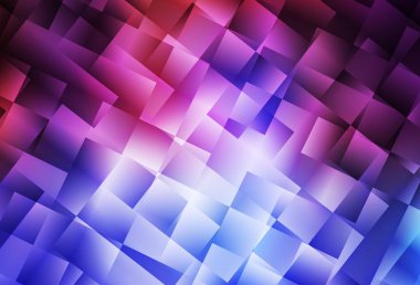 Açık mavi, dikdörtgenli kırmızı vektör arkaplan. Renkli dikdörtgenlerle modern soyut çizimler. Reklamlar için desen.