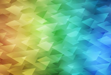 Açık mavi, eşkenar dörtgenli sarı vektör şablonu. Dikdörtgen şekilli soyut çizimler. İş ilanınız için akıllı tasarım.