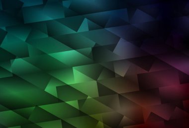 Eşkenar dörtgenli koyu yeşil vektör şablonu. Soyut arkaplanda dikdörtgenler ve renkli gradyanlar. Reklamlar için desen.