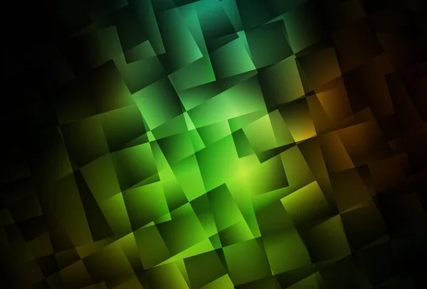 Σκούρο Πράσινο Κόκκινο Διανυσματικό Πολυγωνικό Μοτίβο Πολύχρωμη Απεικόνιση Αφηρημένο Στυλ — Διανυσματικό Αρχείο