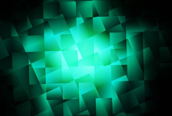 Dunkelgrüner Vektor Abstrakter Polygonaler Hintergrund Bunte Illustration Abstrakten Stil Mit — Stockvektor