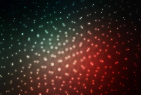 Bleu Foncé Motif Vectoriel Rouge Avec Sphères Belle Illustration Colorée — Image vectorielle