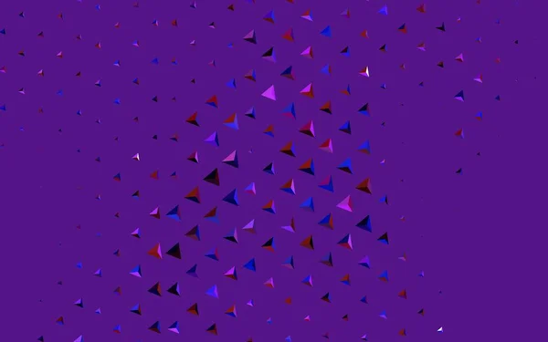 Σκούρο Μπλε Κόκκινο Διανυσματικό Πρότυπο Κρύσταλλα Τρίγωνα Διακοσμητικό Σχέδιο Αφηρημένο — Διανυσματικό Αρχείο