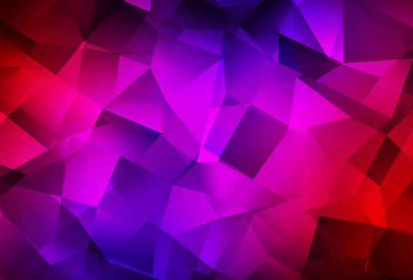 Dark Blue Red Vector Gradient Triangles Texture Triangular Geometric Sample — ストックベクタ