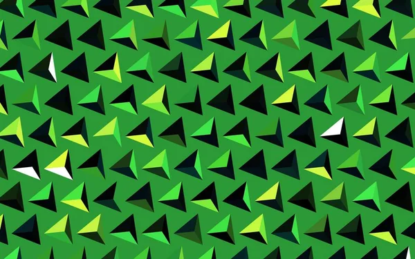 Dunkelblauer Grüner Vektorhintergrund Mit Dreiecken Dreiecke Auf Abstraktem Hintergrund Mit — Stockvektor