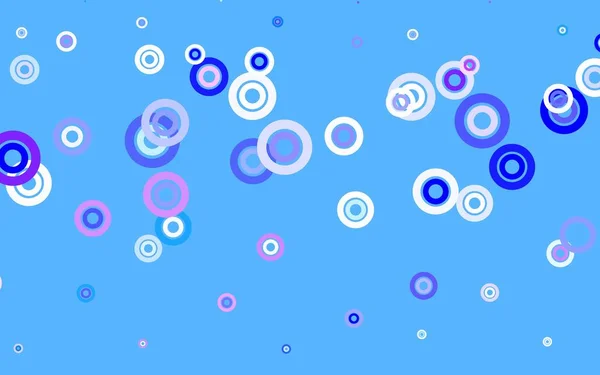 Bleu Clair Motif Vectoriel Rouge Avec Sphères Illustration Avec Ensemble — Image vectorielle