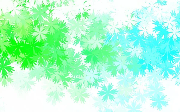 Hellgrüne Vektor Elegante Tapete Mit Blumen Bunte Illustration Mit Blumen — Stockvektor