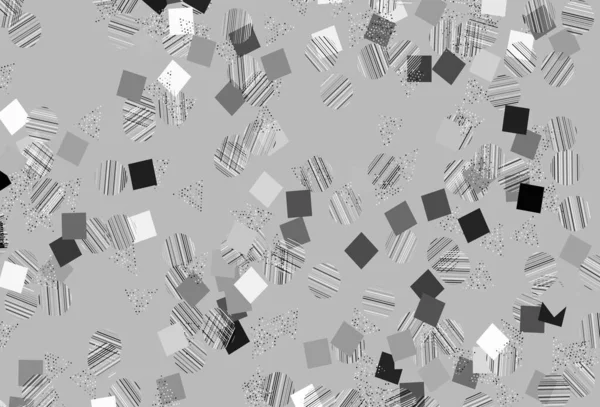 Texture Vectorielle Gris Clair Avec Style Poly Avec Cercles Cubes — Image vectorielle