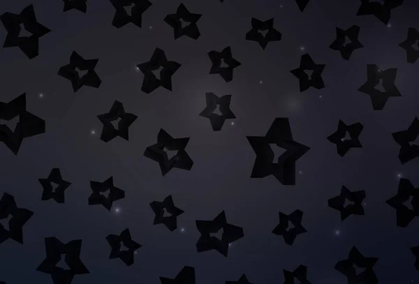 Diseño Vectorial Gris Oscuro Con Estrellas Brillantes Ilustración Abstracta Brillante — Archivo Imágenes Vectoriales