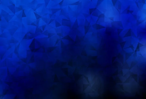 Fondo Abstracto Polígono Vectorial Azul Oscuro Ilustración Geométrica Estilo Origami — Vector de stock