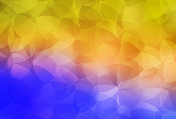 Hellblaue Gelbe Vektorgradienten Dreiecksmuster Polygonale Abstrakte Illustration Mit Farbverlauf Brandneues — Stockvektor