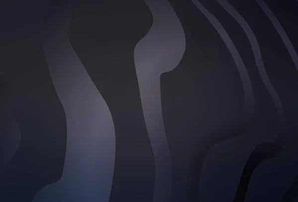 Dunkelgrauer Vektorhintergrund Mit Linien Eine Elegante Helle Illustration Mit Steigungslinien — Stockvektor