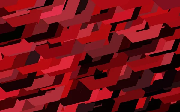 Dunkelgrüne Rote Vektoranordnung Mit Sechseckigen Formen Illustration Farbiger Sechsecke Auf — Stockvektor