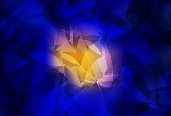 Dark Blue Red Vector Polygon Abstract Backdrop Elegant Bright Polygonal — Stock Vector