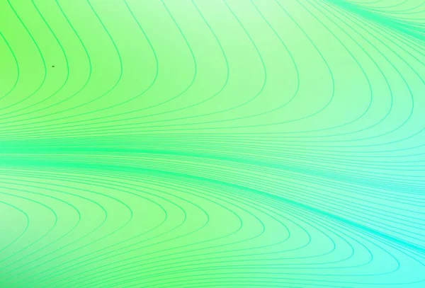 Light Green Διανυσματικό Μοτίβο Λυγισμένες Γραμμές Λαμπερό Πολύχρωμο Εικονογράφηση Απλό — Διανυσματικό Αρχείο