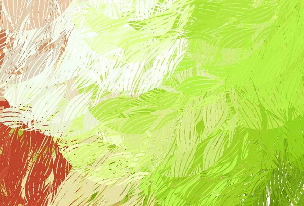 Hellgrüne Rote Vektortextur Mit Abstrakten Formen Illustration Mit Farbenfrohen Verlaufsformen — Stockvektor