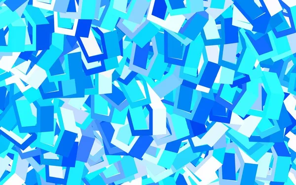 Luz Azul Fundo Vetorial Com Hexágonos Ilustração Hexágonos Coloridos Superfície — Vetor de Stock