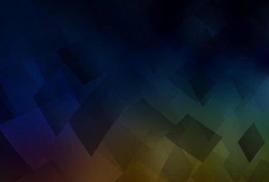 Çizgileri, dikdörtgenleri olan koyu renkli vektör düzeni. Soyut arkaplanda dikdörtgenler ve renkli gradyanlar. Reklamlar için desen.