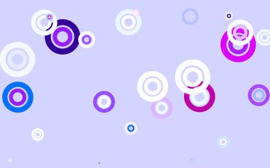 Açık pembe, köpüklü mavi vektör arkaplan. Soyut arka planda bulanık kabarcıklar ve renkli gradyan. Marka kitabınız için yeni şablon.