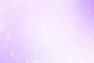 Dairesel açık mor vektör şablonu. Soyut arka planda bulanık kabarcıklar ve renkli gradyan. Web siteniz için basit tasarım.