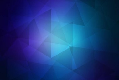 Koyu pembe, mavi vektör çokgen arkaplan. Origami stilinde gradyan ile yaratıcı geometrik illüstrasyon. İşiniz için en iyi üçgen tasarım.