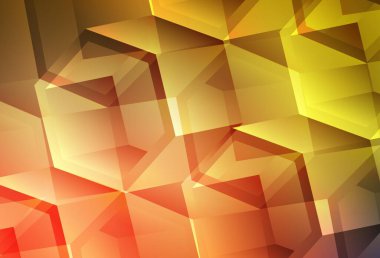 Açık Kırmızı, altıgenli sarı vektör arkaplan. Renkli altıgenli soyut illüstrasyon. İş ilanınız için tasarım.