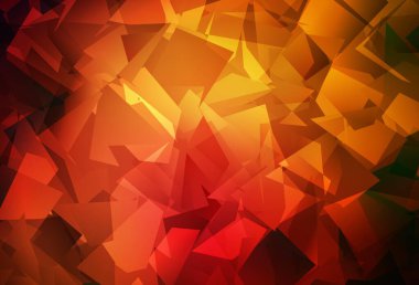 Koyu kırmızı vektör soyut çokgen şablon. Gradyanı olan zarif parlak çokgen çizimi. Dizaynınız için üçgen desen.