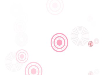 Disklerle açık kırmızı vektör dokusu. Soyut arka planda bulanık kabarcıklar ve renkli gradyan. Reklamlar, broşürler için desen.