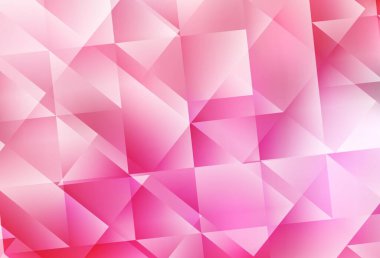 Açık pembe vektör çokgen arkaplan. Çokgen biçiminde, gradyan ile renkli çizimler. Broşürünüz için yepyeni bir tasarım..