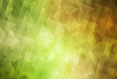 Açık yeşil, eşkenar dörtgenli kırmızı vektör arkaplanı. Soyut stil ve dikdörtgenlerle dekoratif tasarım. Şablon bir arkaplan olarak kullanılabilir.