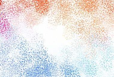 Renkli çizgileri olan açık turuncu vektör dokusu. Keskin çizgili parlak renkli çizimler. Reklam, kitapçıklar, broşürler için desen.