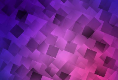 Açık Mor, kare şeklinde pembe vektör deseni. Soyut arkaplanda dikdörtgenler ve renkli gradyanlar. İş ilanınız için akıllı tasarım.