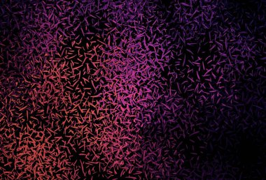 Koyu pembe, sarı vektör arkaplan ve düz çizgiler. Soyut şablon üzerinde çizgileri olan renkli, parlak bir illüstrasyon. Reklamlar, posterler, afişler için desen.