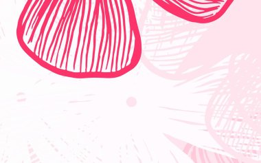 Açık kırmızı vektör, çiçekli karalama arkaplanı Origami tarzında çiçeklerin karalama çizimi. İşiniz için en iyi tasarım..