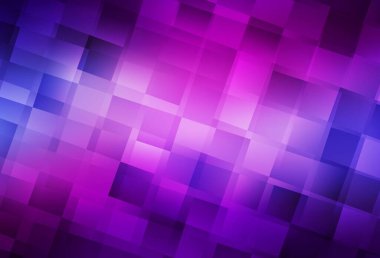 Açık Mor, çokgen tarzda pembe vektör arkaplan. Renkli dikdörtgenlerle modern soyut çizimler. Web siteleri için şablon kullanılabilir.