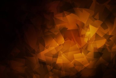 Koyu turuncu vektör soyut çokgen arkaplan. Origami tarzında gradyan ile geometrik çizim. Broşürünüz için yepyeni bir tasarım..