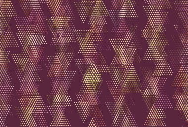 Açık pembe, daire şeklinde üçgen şeklinde sarı vektör dokusu. Daireleri olan güzel bir illüstrasyon, doğa tarzında üçgenler. Web siteleri için desen.