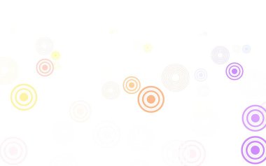 Küresel ışık çok renkli vektör deseni. Bulanık dekoratif tasarım baloncuklu soyut tarzda. Poster ve web siteleri için tasarım.